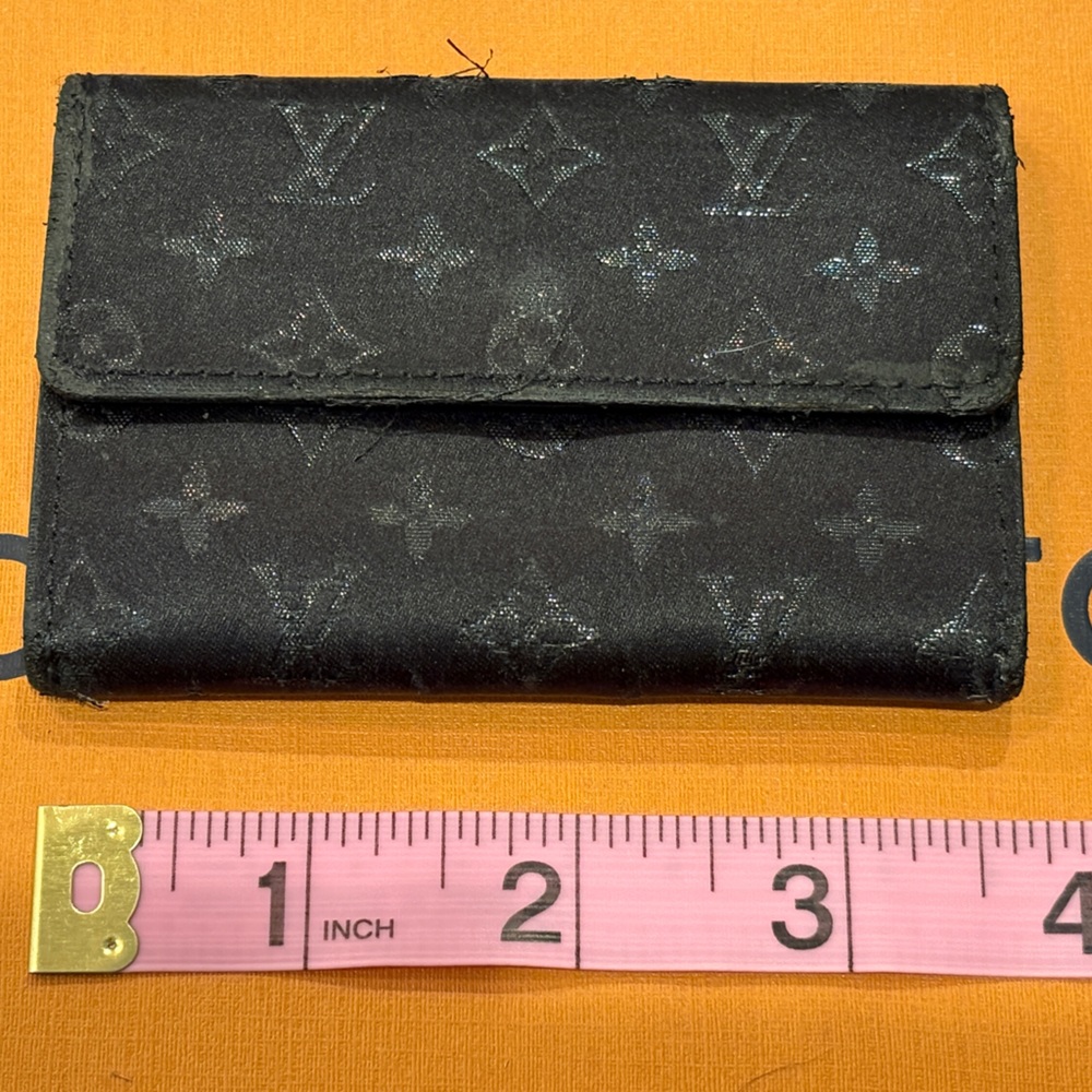 Louis Vuitton Black glittery monogram Wallet